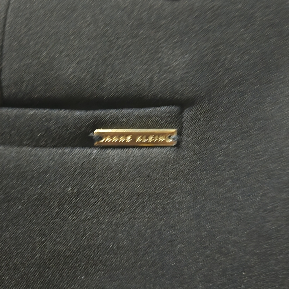 Anne Klein Black Cropped Pants with Gold Accent - Picture 4 of 5